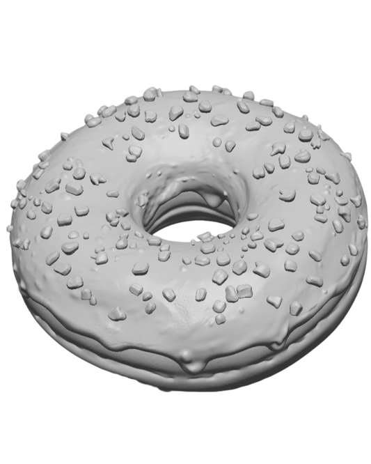 DIY - Donut de Granulados – Peça 3D (Coleção Comidinhas)