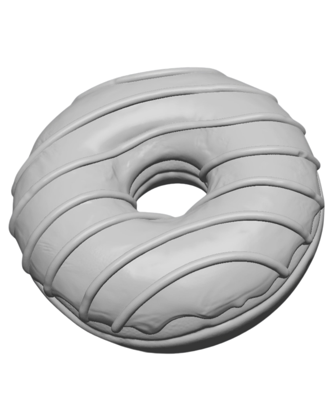 DIY - Donut com Glacê – Peça 3D (Coleção Comidinhas)
