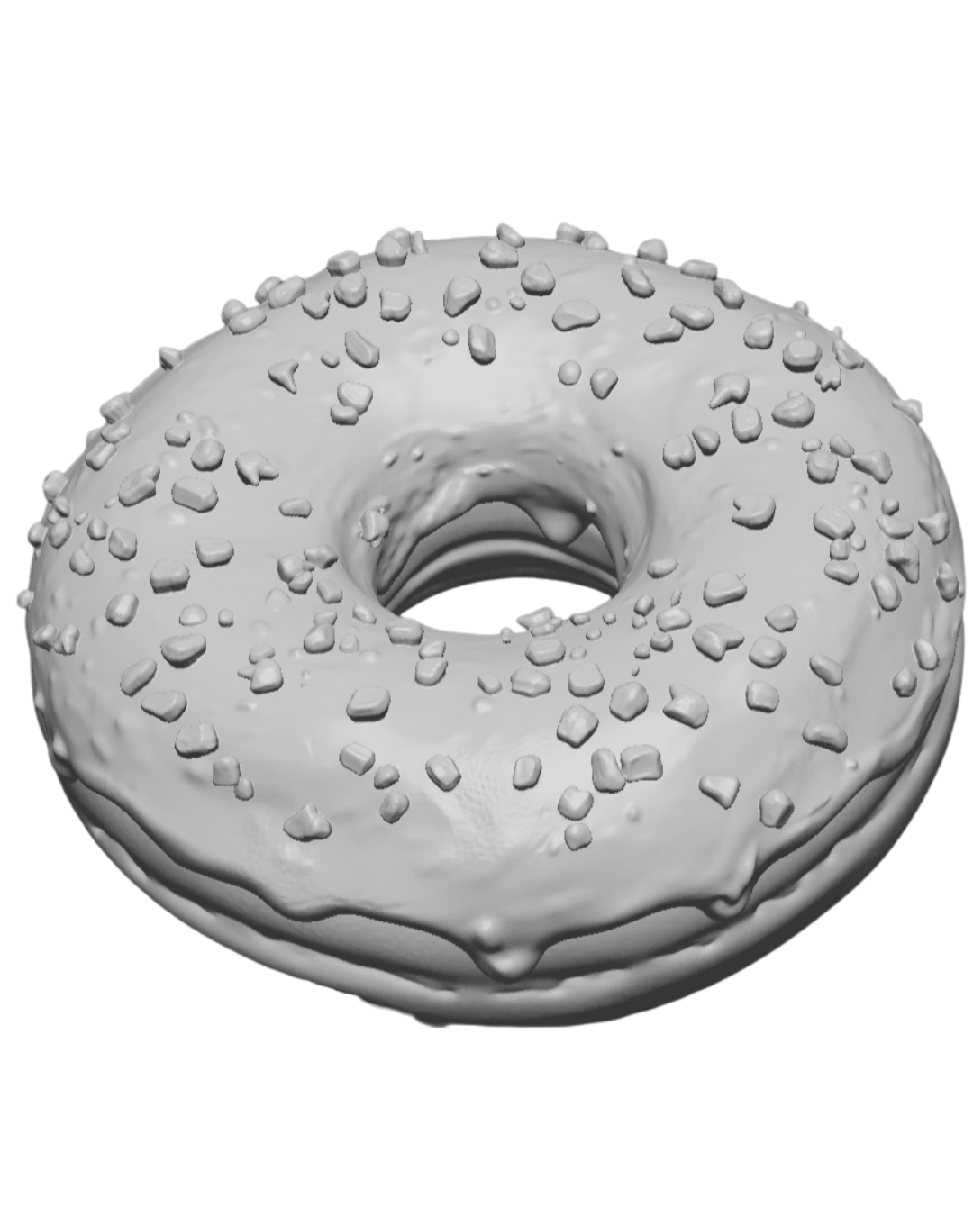 DIY - Donut de Granulados – Peça 3D (Coleção Comidinhas)