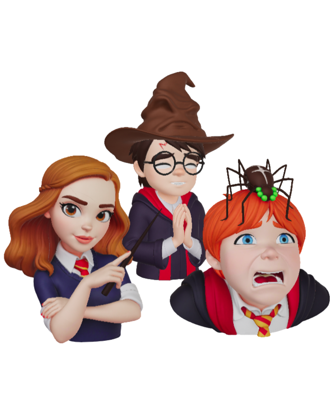 DIY - Trio de Ouro – Peças 3D (Coleção Harry Potter)