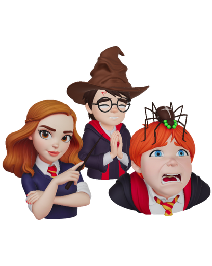 DIY - Trio de Ouro – Peças 3D (Coleção Harry Potter)