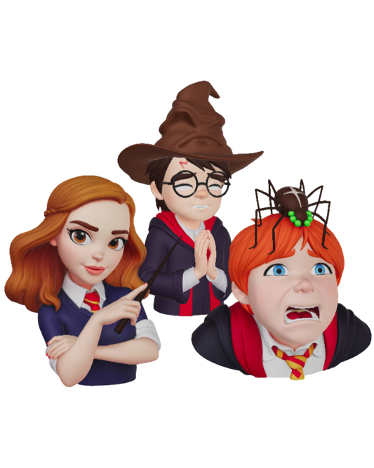 DIY - Trio de Ouro – Peças 3D (Coleção Harry Potter)