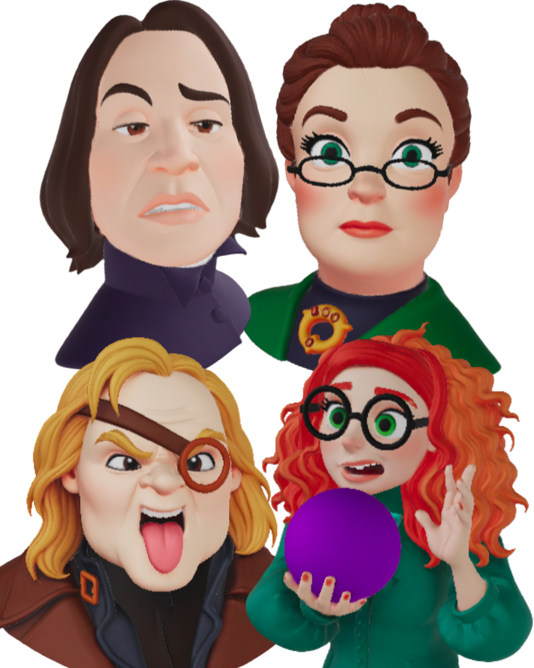 DIY - Kit Professores de Hogwarts – Peças 3D (Coleção Harry Potter)