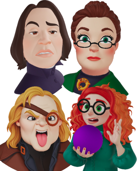 DIY - Kit Professores de Hogwarts – Peças 3D (Coleção Harry Potter)