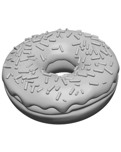 DIY - Donut de Confeitos – Peça 3D (Coleção Comidinhas)
